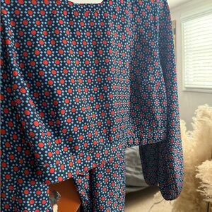 Patterned Long Sleeve Marching Set